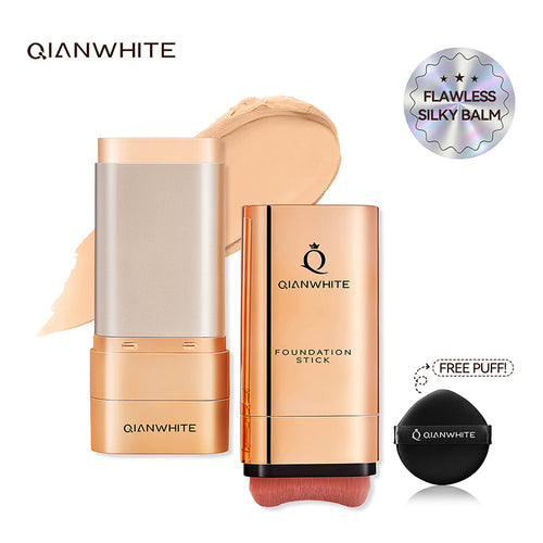 QIANWHITE 2-in-1 Concealer Foundation Stick丨Buy the second one at half price.